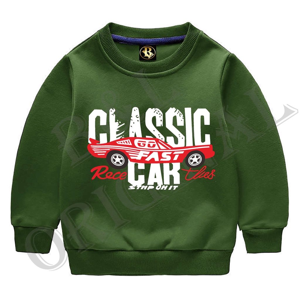 BS//COD//BAJU ANAK CLASSIC CAR//ATASAN KAOS TANGAN PANJANG//REAL PICTURE GQ
