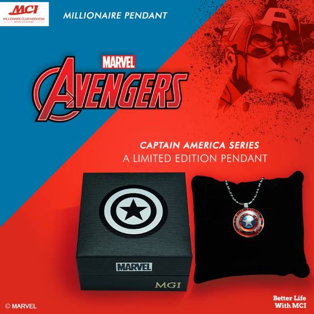 Kalung Marvel Pendant MCI original 100%
