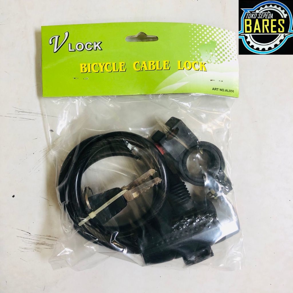 Kunci Gembok Sepeda Spiral VLock / Bicycle Lock