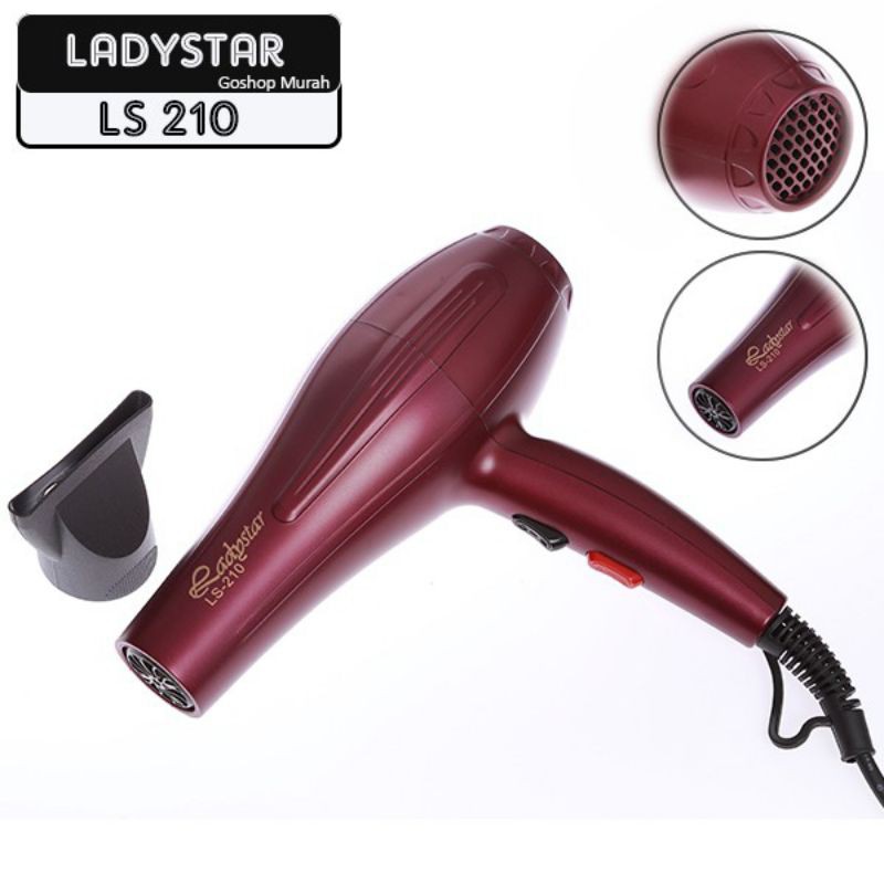 Hairdryer  Salon LADYSTAR LS-210 Original , alat pengering rambut , hair dryer Besar Berkwalitas