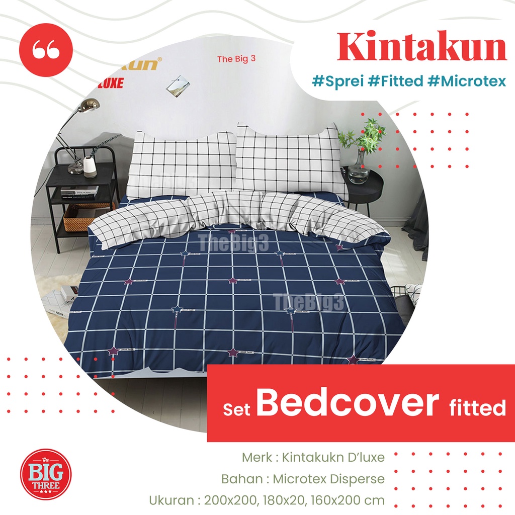 KINTAKUN Set Bedcover FLAT 180x200 / 160x200 motif Aini Litani Madana Damara Nuraga Amerta Wiyata Kartika Gista Candramawa Citra Rahajeng Gantari Harsana Indira Jenggala Kirana Kusuma Lavana Naraya Utari Nurmala Andari - King Size 180 160 BC FLAT TBT