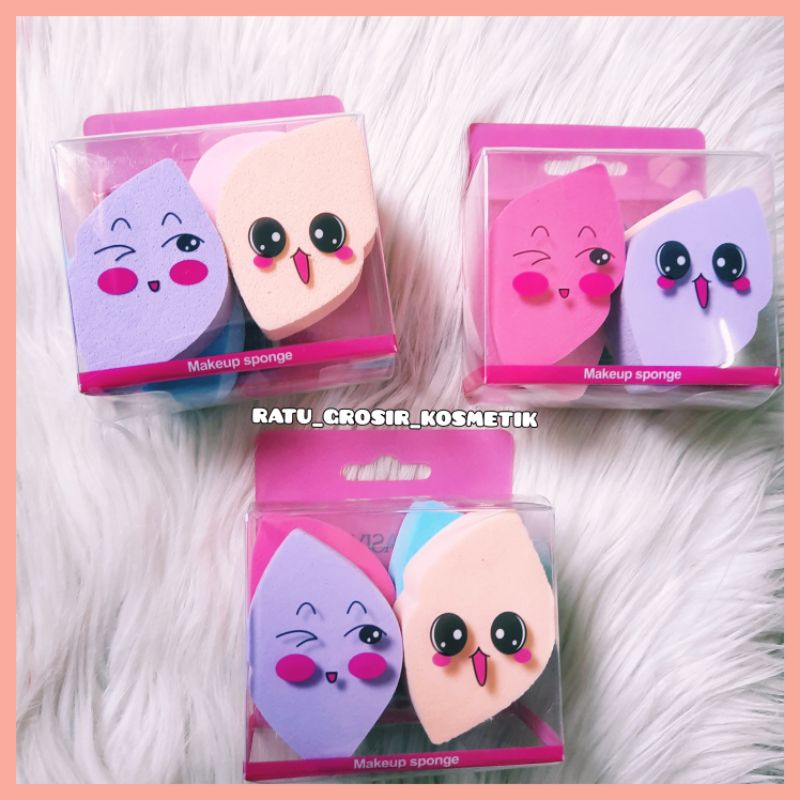 SPONGE MAKE UP SET ISI 4 PCS/SPONS BEDAK