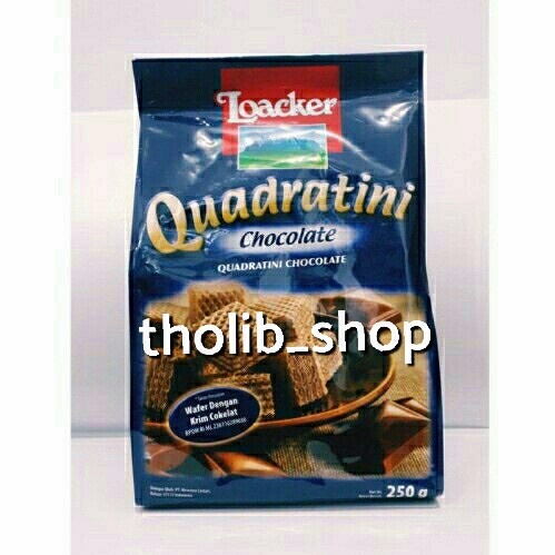 

wafer loacker quadratini chocolate 250gr