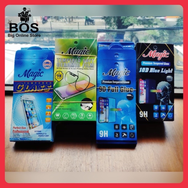 BOS - PACKINGAN AMPLOP TEMPERED GLASS MAGIC DAN TISSU ANTI GORES | PACK PACKING KERTAS TG 5D/9D FULL/10D BLUE/CERAMIC/KAMERA/BENING