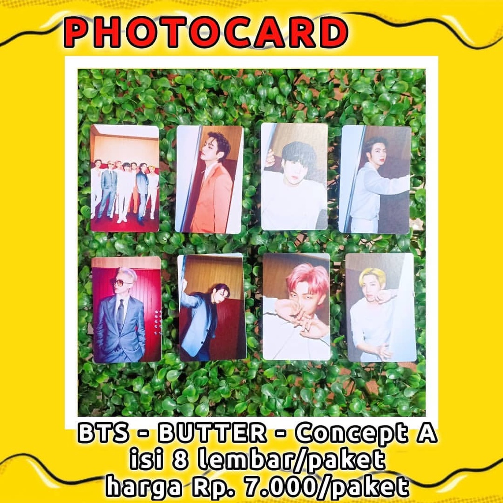 8 lbr - (bisa COD) PHOTOCARD BTS BUTTER PHOTOCARDS BTS PERMISSION TO DANCE ALBUM PC BTS BUTTER POLAR