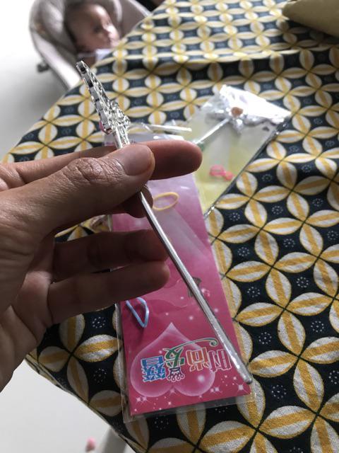 Tusuk Konde Mini Plastik Warna Metal