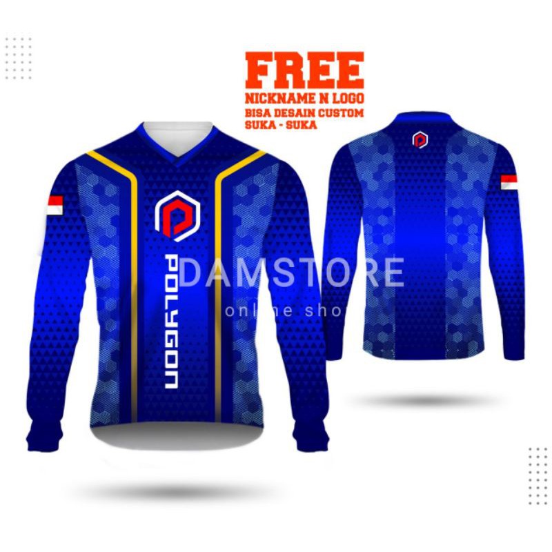 Jersey sepeda lipat, folding bike, Seli, mountain bike, road bike, POLYGON Dewasa Lengan Panjang