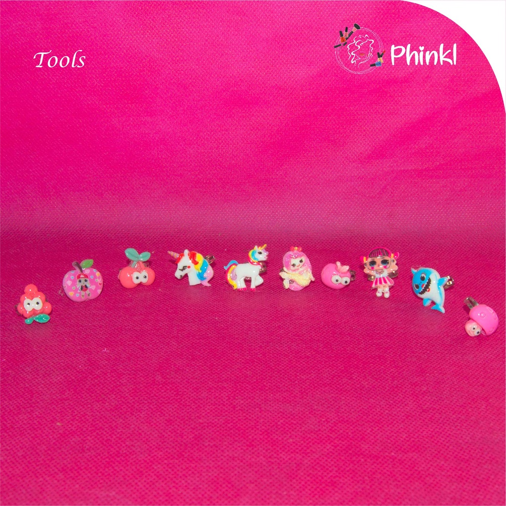 `ღ´ PHINKL `ღ´ Cincin anak karakter untuk fashion lucu imut