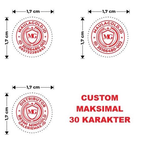 を Stempel Flash Custom Logo Untuk Reseller dan Distributor Minigold ヂ