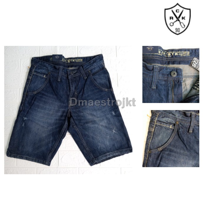 Celana Pendek Jeans Rockstar Original Denim Cowok