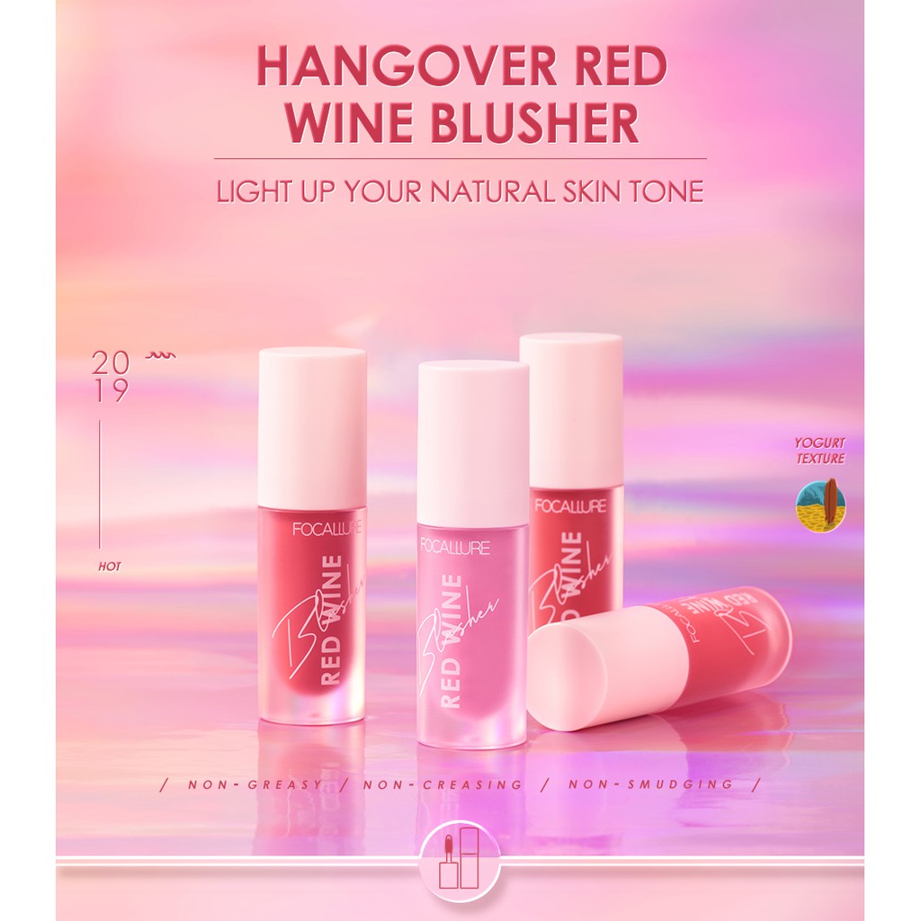 (READY &amp; ORI) Focallure Hangover Liquid Blusher Blush on Cair FA89 FA 89 waterproof terbaru viral