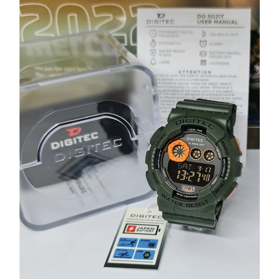 JAM TANGAN PRIA DIGITEC DG 5021T DG-5021T DG 5021 ORIGINAL ANTI AIR