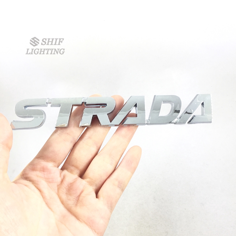 Stiker Emblem Motif Huruf ABS Bahan ABS untuk Mobil Fiat strada