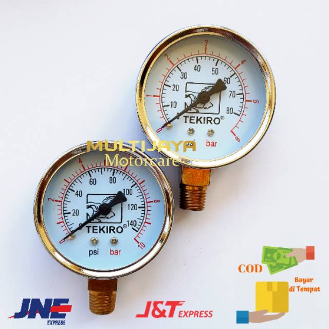 Manometer Tekiro 6 bar &amp; 10 bar
