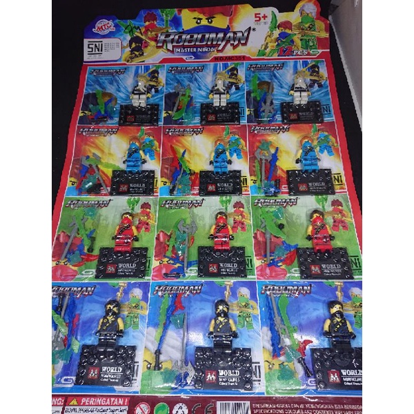mainan lego ninja masker full senjata isi 12pcs