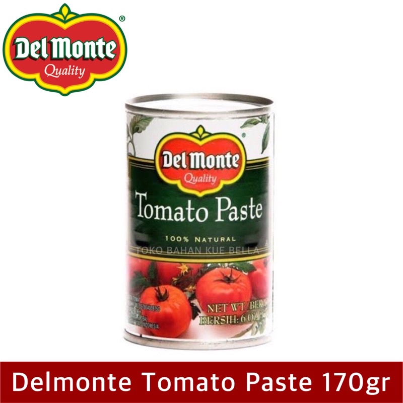 Delmonte TOMATO PASTE 170gr - Tomat Paste 100% Natural