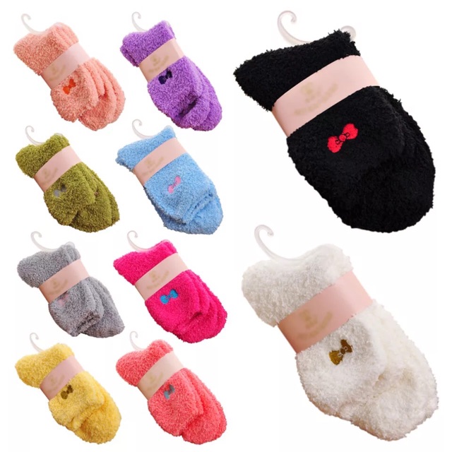 IMPORT Sock Fluffy Wool Kaos kaki wool lembut wintee musim dingin rajut