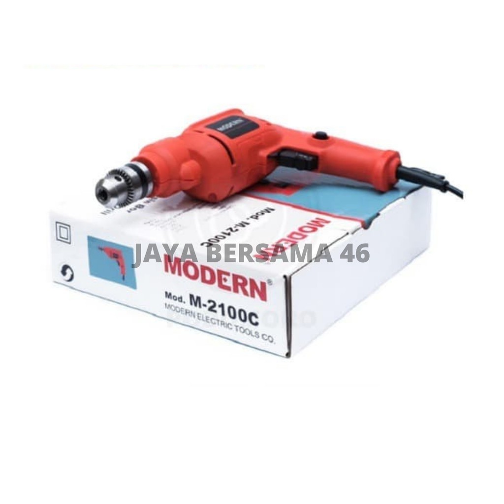 MESIN BOR LISTRIK MODERN 10MM BOLAK BALIK M-2100C