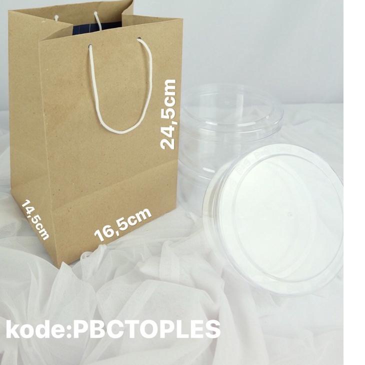

〈〈FRESH〉〉 paperbag coklat toples hampers nastar isi 12