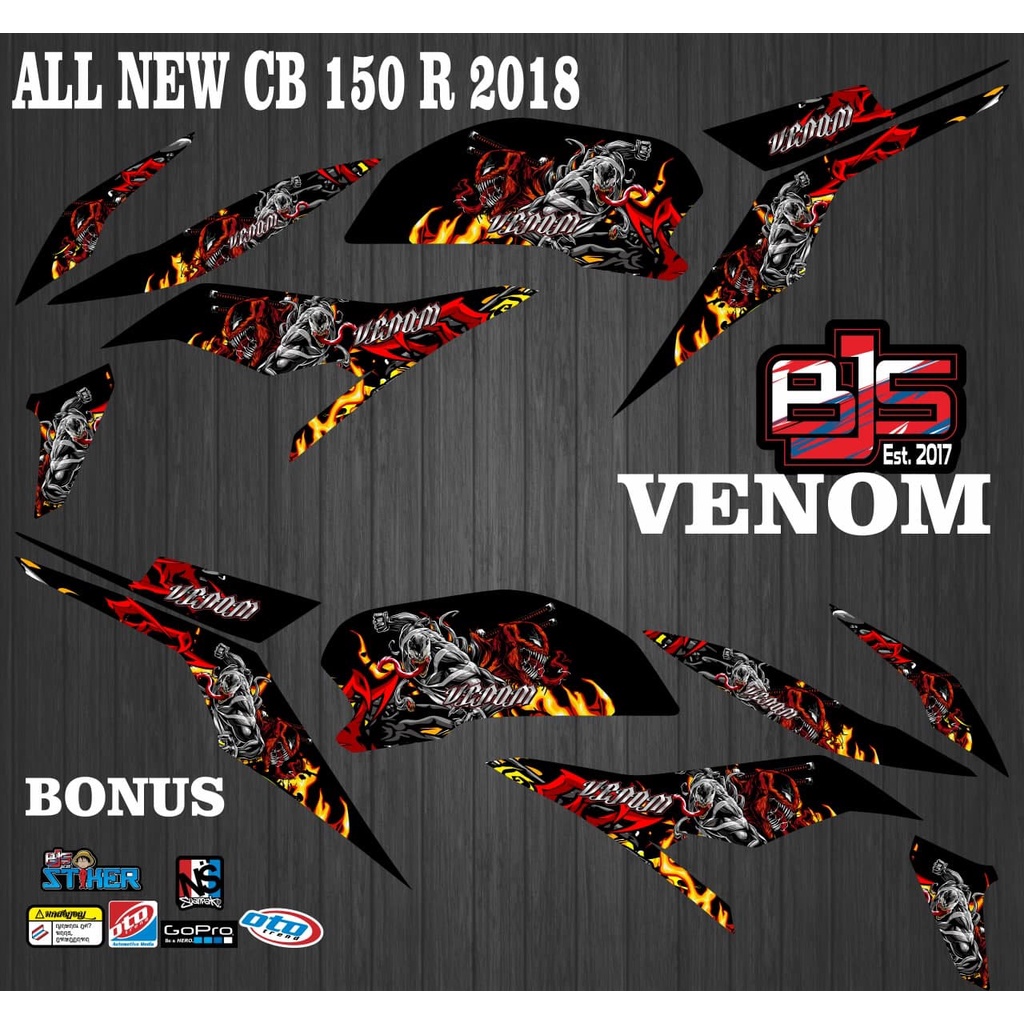 Striping all new cb v3 - Stiker Decal all new cb 150 r cb 150 r 2018 ketiga venom