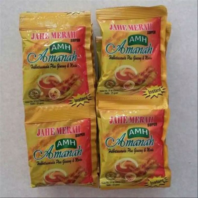 

Jahe Merah AMH- 12 sachet - Original - JAhe Merah Amh - Amh jahe Merah herbal Asli