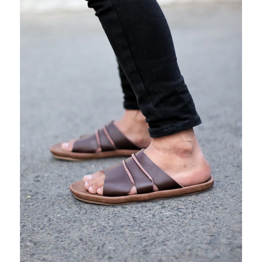 BURAY X SANDAL SLIDE INDIAN PRIA DEWASA CEVANY KULIT ASLI 100% ORIGINAL FORMAL CASUAL SANDAL SLOP KULIT PRIA KERJA KANTOR GURU PNS PESTA RESMI NYAMAN || SANDAL PRIA INDIAN BERKUALITAS MURAH 2022