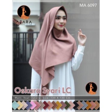 Azara Jilbab Segi Empat Jumbo Voal Oskara Syar'i 130 x 130 CM