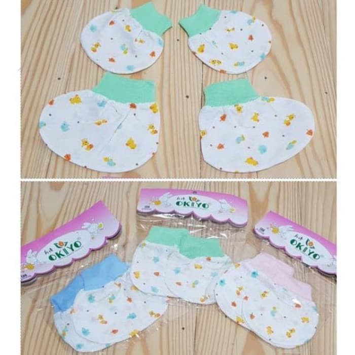 (3pcs) OKIYO SARUNG TANGAN KAKI BAYI MURAH