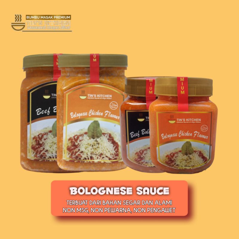 

Tin's kitchen BGS bumbu masak instan Saus bolognese