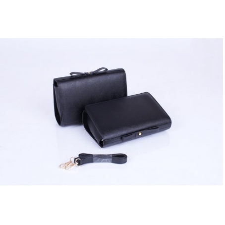 GH-380 tas wanita selempang slingbag zara bow hitam