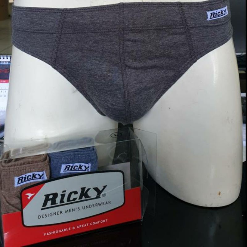 Celana Dalam Pria Ricky - RMG02 - 3 Pcs - Brief Multicolour