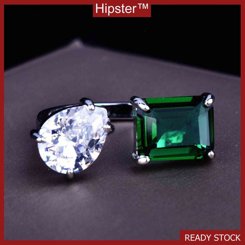 INS Cool Style Advanced Custom Natural Emerald Ring