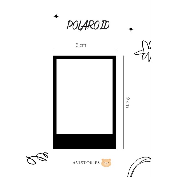 Cetak Foto Polaroid 2R | Hitam