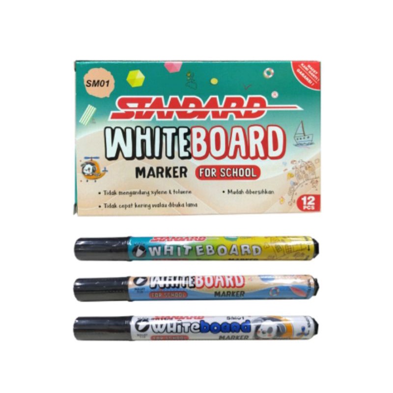 

Standard Marker SM01 - Whiteboard Marker (Warna Hitam)