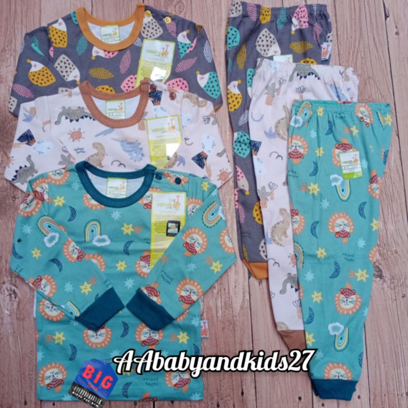 3 PASANG SETELAN VELVET JUNIOR KANCING BAHU LENGAN PANJANG MOTIF TERBARU STARRY NIGHT UK NB S M L