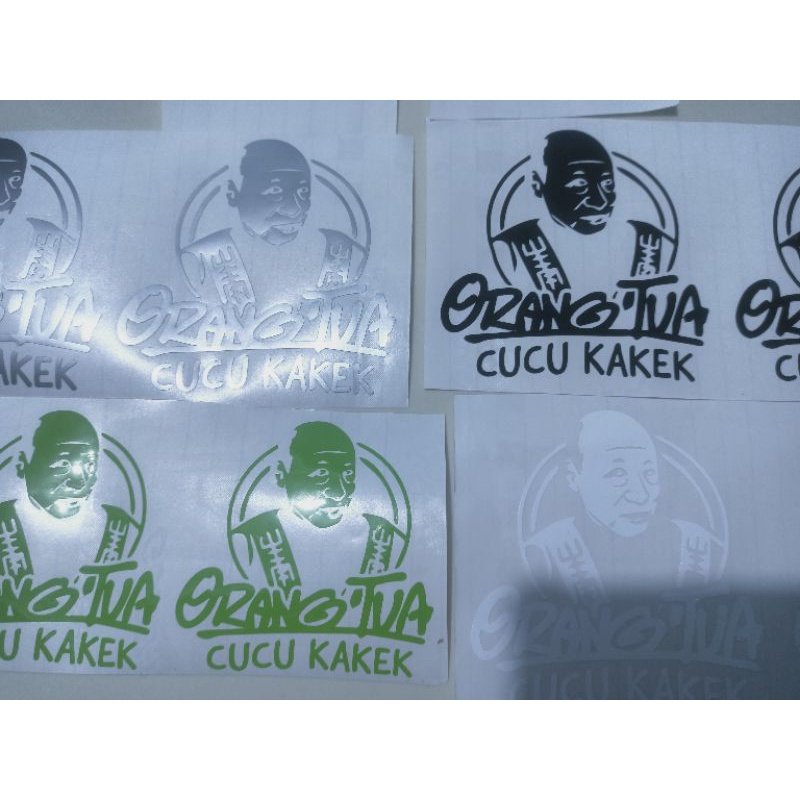 

Cutting Sticker Nama Stiker Orang Tua Cucu kakek Cap Orang Tua S tiker Nama Logo Stiker Holgram