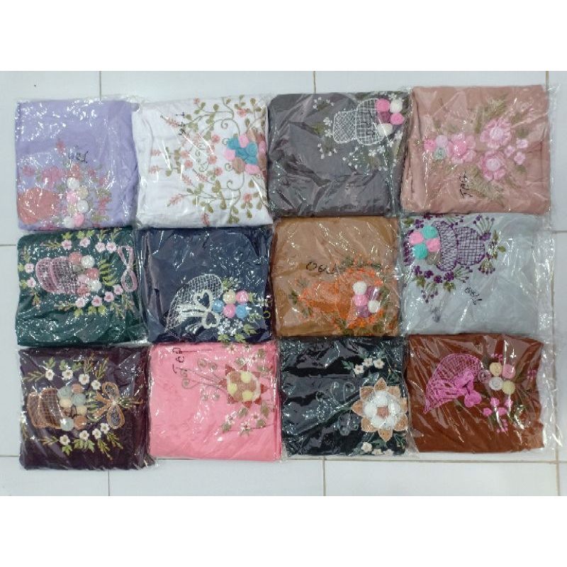 Mukena Anak Terusan Rayon Bordir Tile