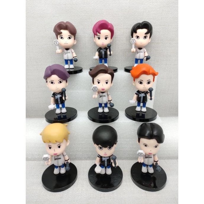 Exo Figure X Miniso - Set Of 9 - Kpop