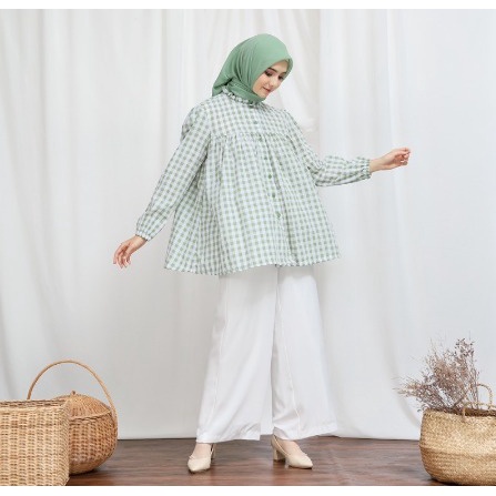 ROKKA BLOUSE - PAKAIAN WANITA - BLOUSE KOTAK - BISA COD