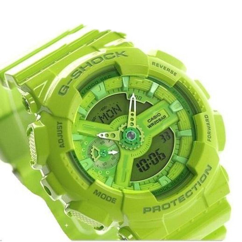 Casio G-Shock GA-S110 Men's Women's Sports Digital Watch Green GA-S110CC