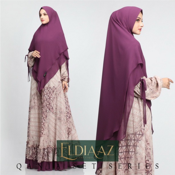 QANIA set gamis syari by ELDIAAZ