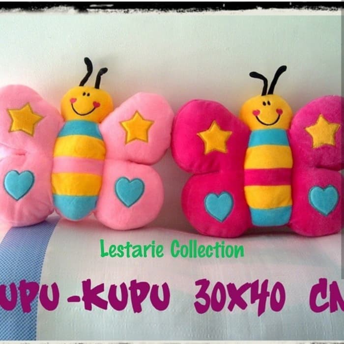 bantal boneka/boneka anak/bantal mobil/bantal lucu kupu
