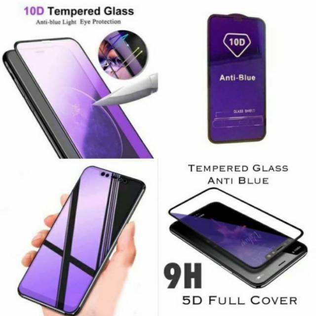 Tempered Glass Anti Blue Light Full Vivo Y51 Y12s Y20i Y20 Y50 Y30 V20 SE V19 V17 V15 V11 S1 Z1 Pro