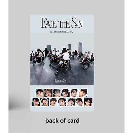 55pcs / Kotak Kartu Foto LOMO Desain SEVENTEEN FACE THE SUN Album