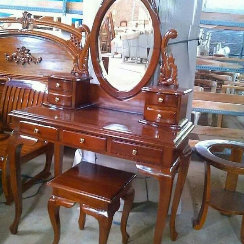 MEJA RIAS RAHWANA MODERN +KACA FULL JATI