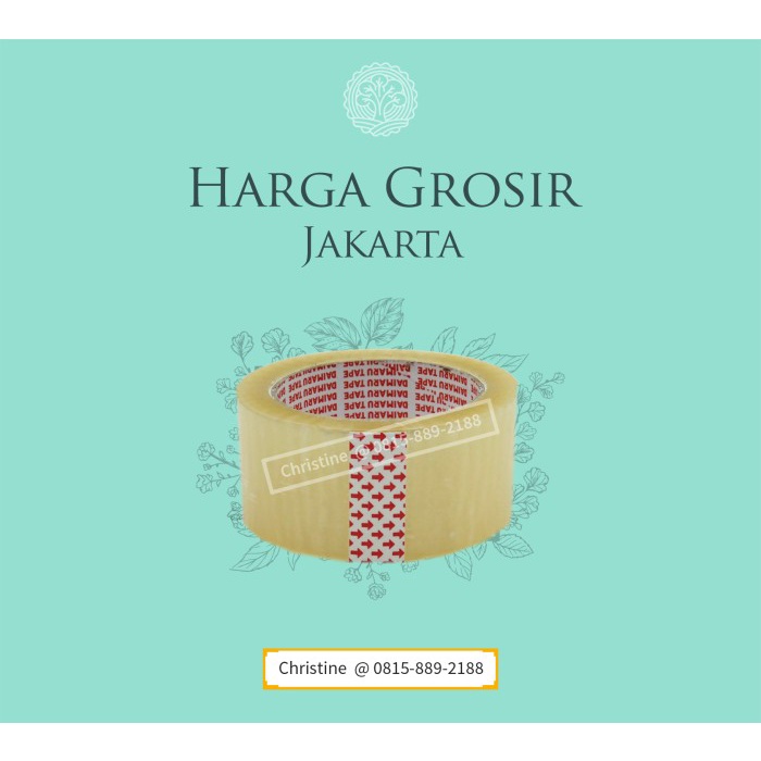 

perekat-pengikat- lakban daimaru bening harga grosir 2 inch atau 48mm x 90 yard -pengikat-perekat.
