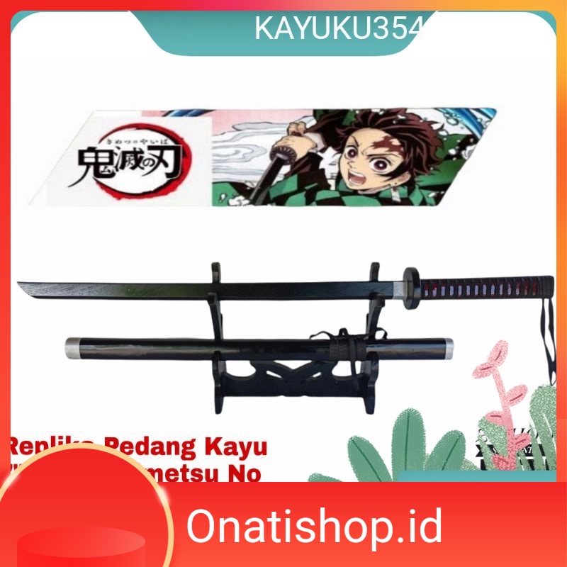 Pedang anime katana kayu
