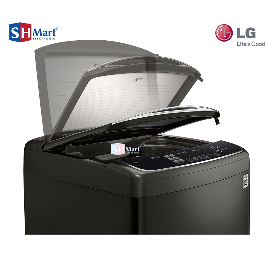 MESIN CUCI LG 12 KG TH2112DSAB Top Loading Inverter Direct Drive Middle Black