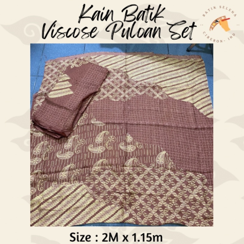 KAIN BATIK VISCOSE SETELAN (PULAUAN-SLAMPAD) | SETELAN KAFTAN