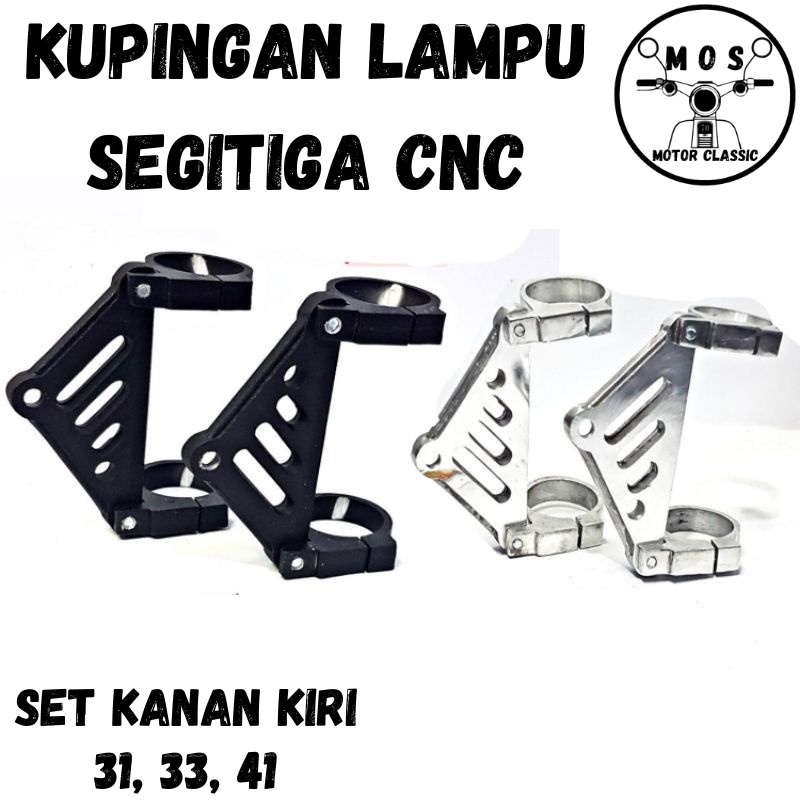 KUPINGAN LAMPU RING CNC AS 31 33 41 BRAKET LAMPU PESEK CB GL TIGER MEGAPRO NINJA SCORPIO BYSON